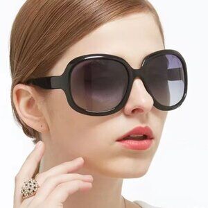 Ladies Black Oversized Fashion Sunglasses